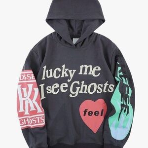 Lucky Me I See Ghosts Graphic Hoodie
